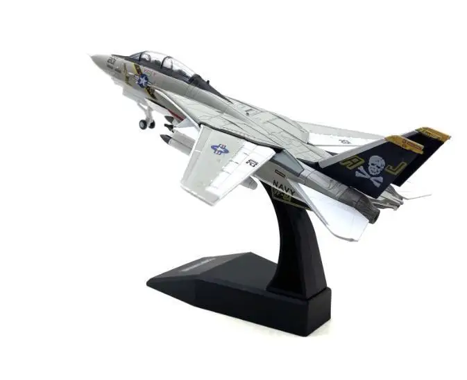 

1/100 New Arrival Special Price Diecast Metal F-14 Fighter 4 Wing Model Furniture Display Collection Toys For Children Military