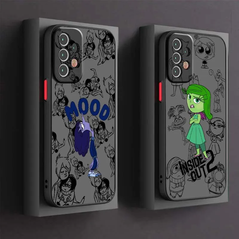 

Inside Out Disney For Samsung A73 A72 A71 A55 A54 A53 A52 A51 A35 A25 A15 A14 5G Frosted Translucent Phone Case