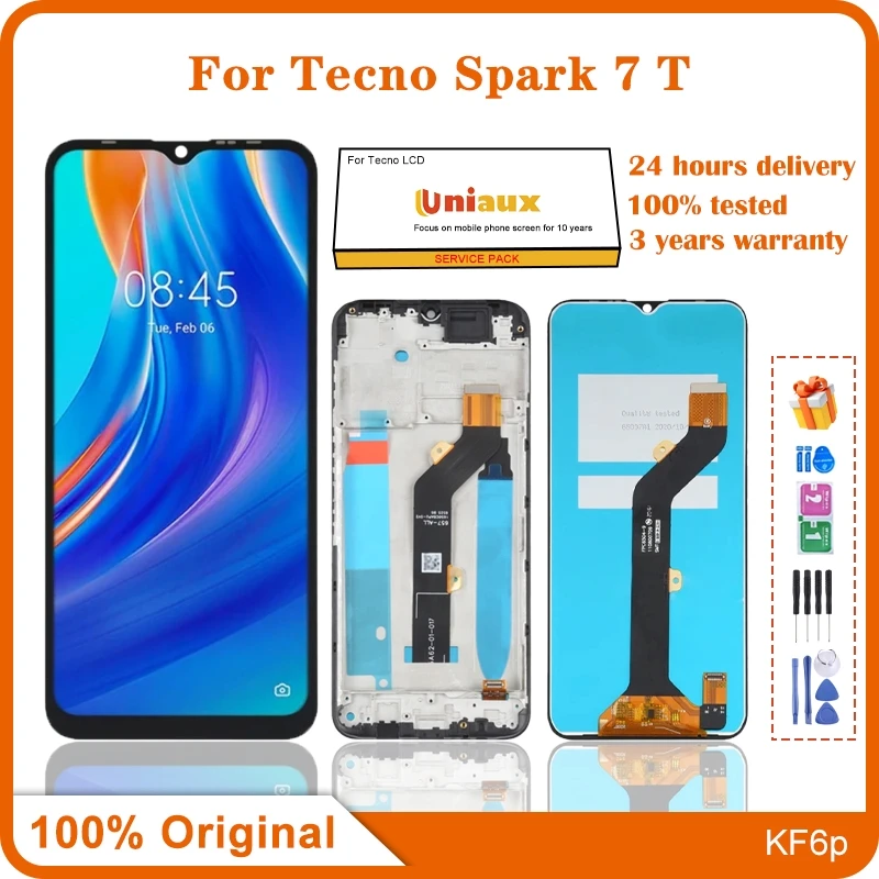 

Для Tecno Spark 7T мобильный телефон ЖК-экран в сборе с сенсорным экраном Замена ЖК-панели
