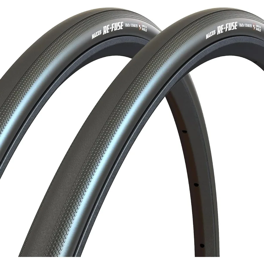 

Re-Fuse Gen 2 - Single Compound - 700c x 25 28 32 - MaxxShield - Slick Center with Micro Knobs for Cornering Control - High-Per