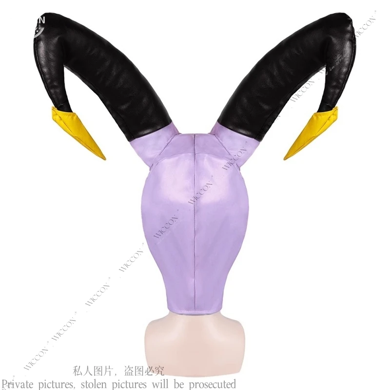 Adam Hazbin Cosplay Costume Only Headwear Purple Black White Gold First Man Angel Halloween Carnival Party Hazzbin Adam Headwear