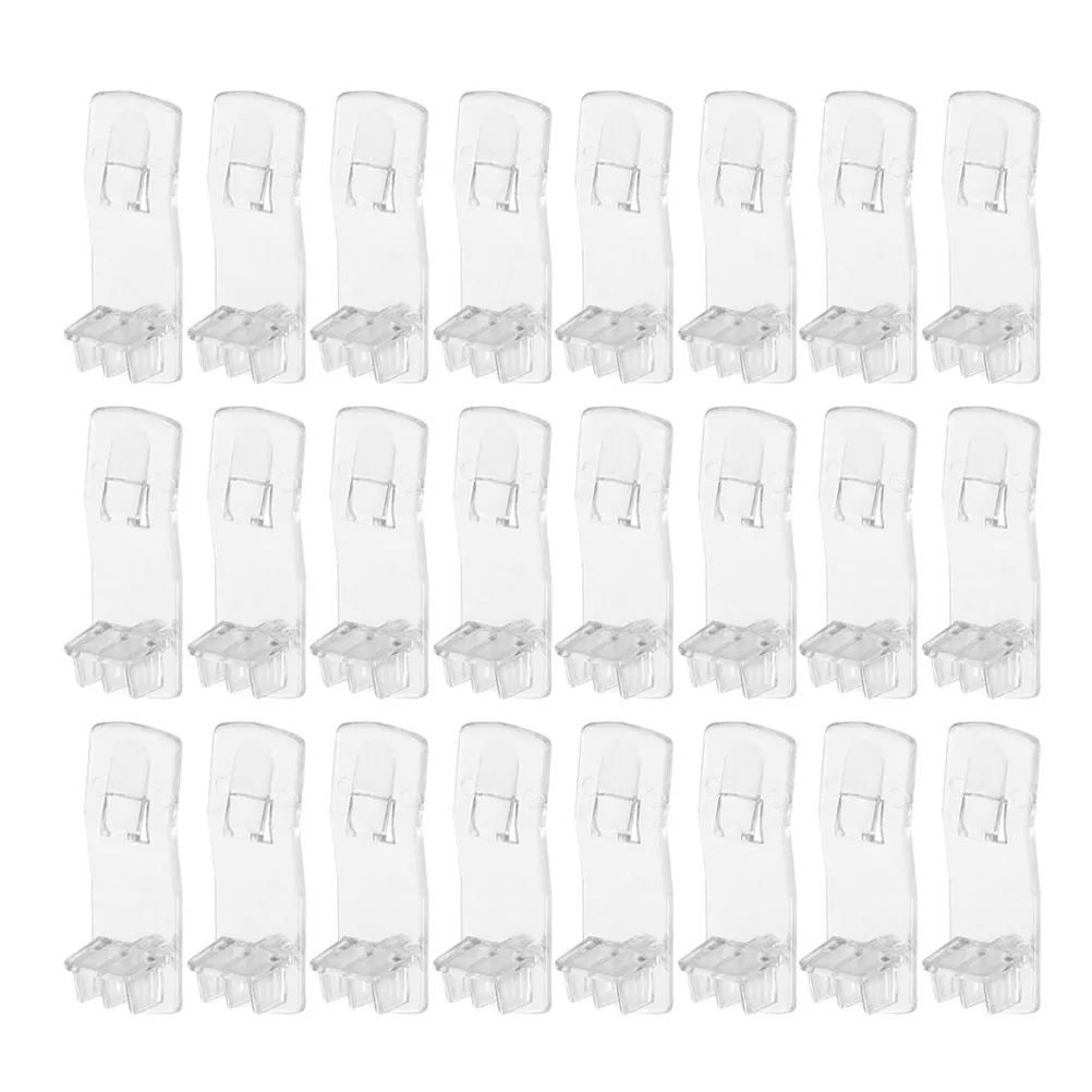 30Pcs Clear Shelf Pins Transparent Plastic Shelf Pegs with Curved Design for Cabinet Corner Space Optimization Easy Clean Modern
