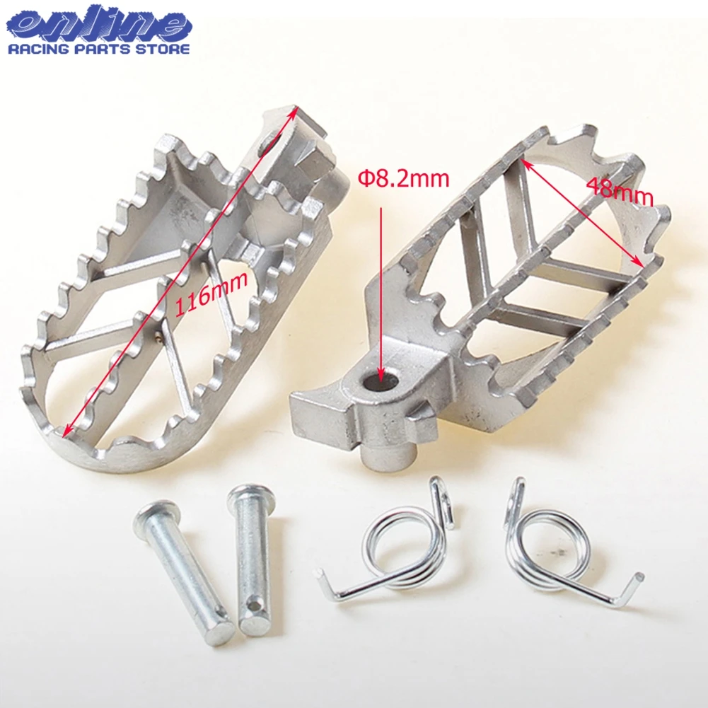 Motorcycle Footrests Foot Peg Pit Dirt Bike Steel Front Footrests Pedals ​For Honda XR50R CRF50 CRF70 CRF80 CRF100F CRF XR 50 70