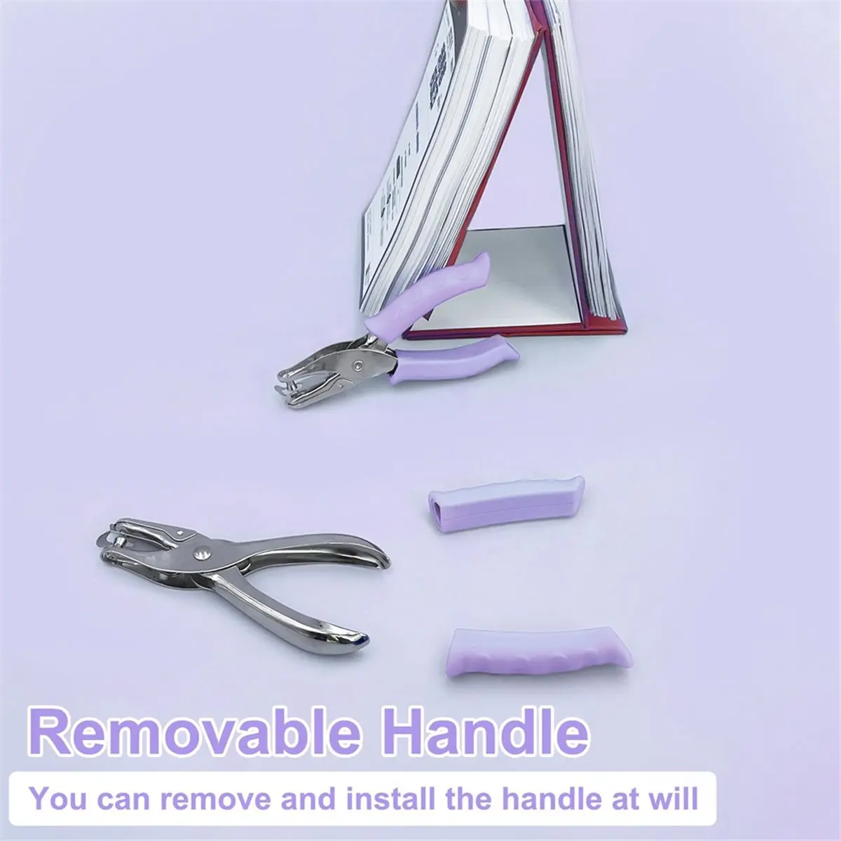 Single Hole Punch 6MM Hole Puncher for Crafts, One Hole Paper Punch with Soft Grip Handle, Small Hole Punch Adults
