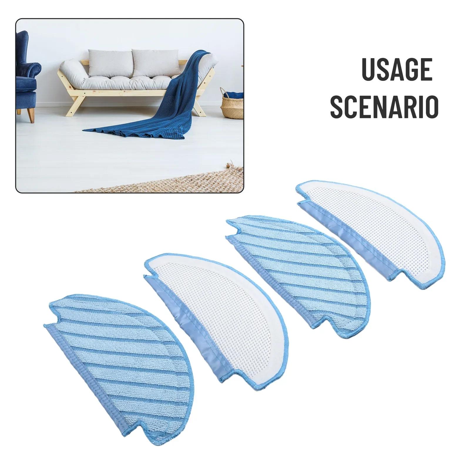 Brand New Exquisite High Quality Practical Mopping Pad For Ecovacs For Deebot Strong Water Absorption Microfibre Pad