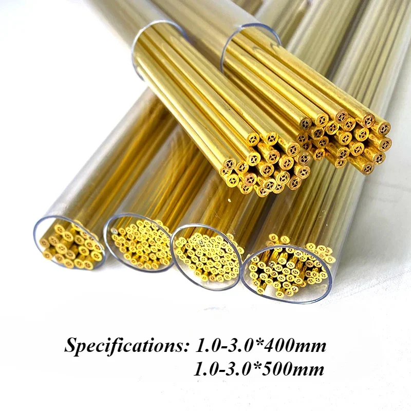 Multihole Brass tube 1.0 1.2 1.4 1.5 1.8 2.0 2.5 2.8 3.0 for EDM Drilling machine,multi electrode pipe,multi-channel