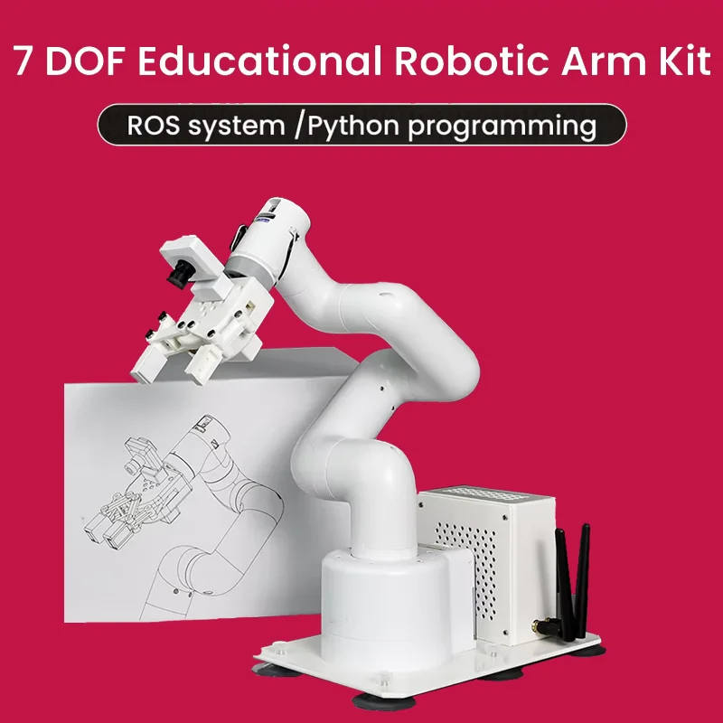 Yahboom JetCobot 7 DOF Collaborative Robotic Arm ROS AI Visual Recognition Support Jetson NANO/ORIN NANO/ORIN NX Board Control