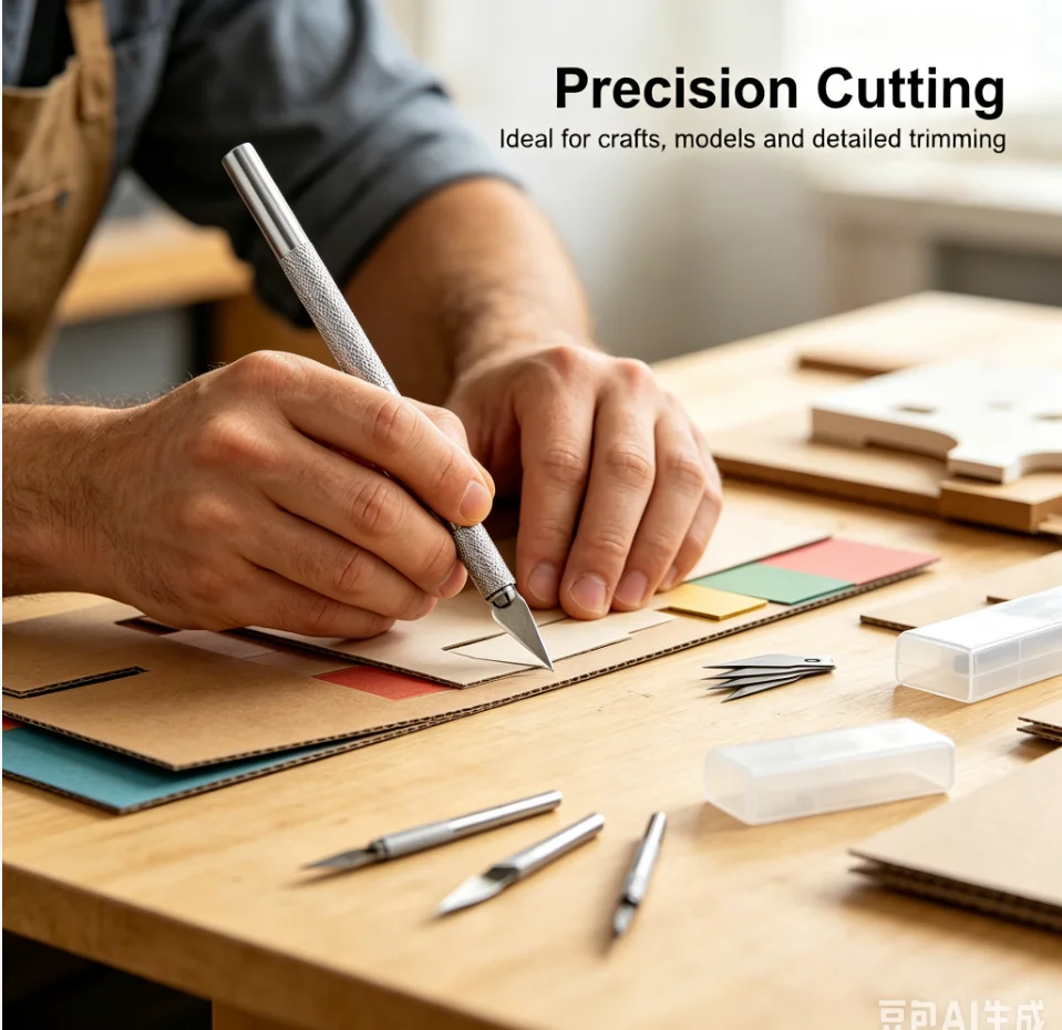 DIY Aluminum Alloy Hand Carving Knife For Model Making Metal Knife Woodcarving Handmade Cutting Paper Carving Tools Accessories