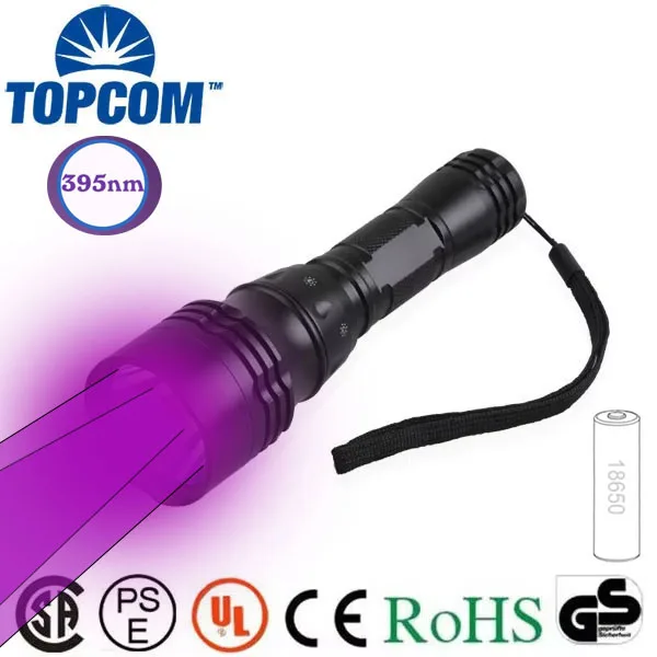 TopCom Subacquea luce Nera UV Torcia Elettrica Impermeabile IP68 Diving Torcia Elettrica UV