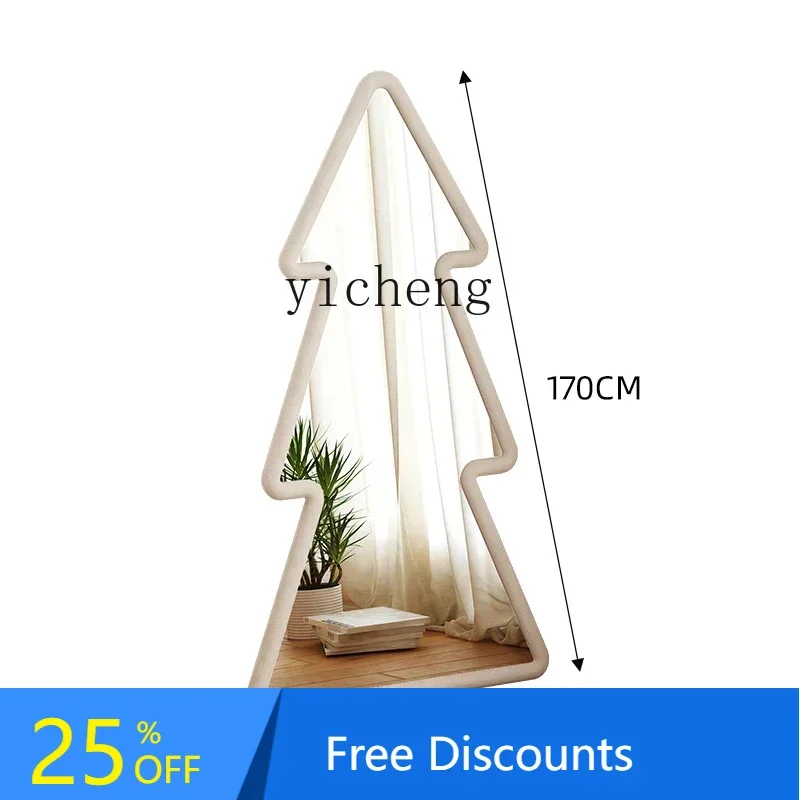 

LYY Christmas Tree Mirror Creative Dressing Mirror Full-Length Shaped Full Body Floor Mirror