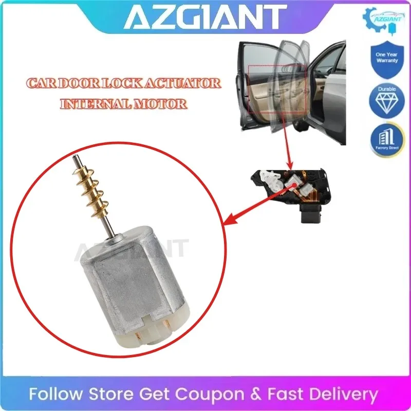 

AZGIANT Car Side Door Lock DC Motor Replacement FC-280 12 Volt For 2009-2010 Dodge Ram 1500 Car Accessory