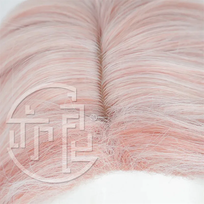 Game Honkai Star Rail Jiaoqiu Cosplay Wig with Ears Heat Resistant Synthetic Hair Halloween Role Play Party + Wig Cap