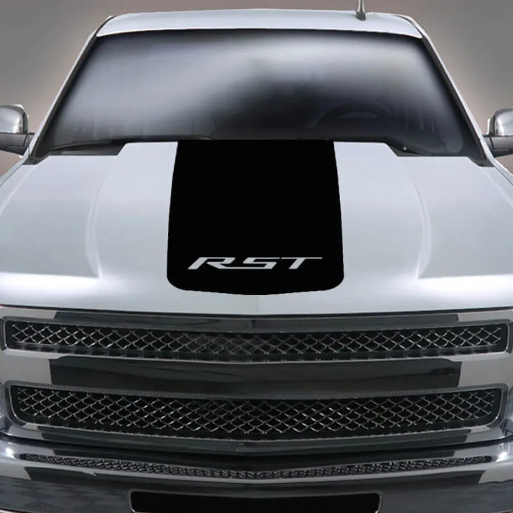 Pickup Hood Stickers For Chevy Chevrolet Silverado RST Truck Vinyl Covers Motor Decor Decal Sticker Auto Tuning Accessories