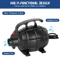 500W Electric Inflator Pump Air Mattress Pump Air Bed Pool Toy Raft Boat Inflating Portable Electric Air Pump for Inflatables