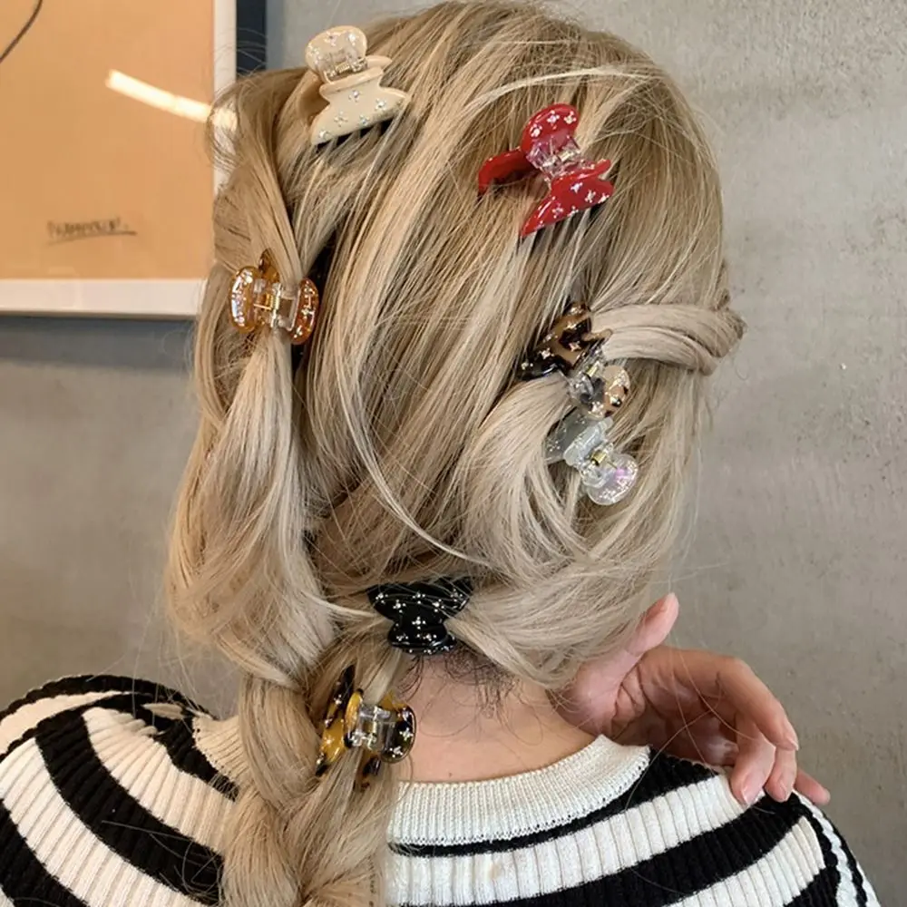 

Creative Acetic Acid Rhinestone Hair Clip Babysbreath Crystal Acetate Hairpin Barrette Headwear Mini Hair Claw Travel