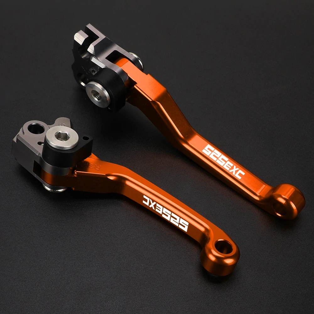 For 525EXC 2003 2004 -2007 CNC Aluminum Motorcycle Accessories Dirt Bike Front Control Handles Pivot Brake Lever Clutch Levers