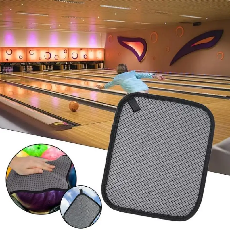 Bowling Ball Towel Super Absorbent Non-Slip Grip Lint Free Scratch Proof Cloth for Regular Bowling Maintenance