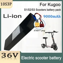 For Kugoo S1, S2, S3 Scooters 36V 10S3P 9000mAh  18650  Rechargeable Li-ion Battery pack 500W,Built-in BMS with charger