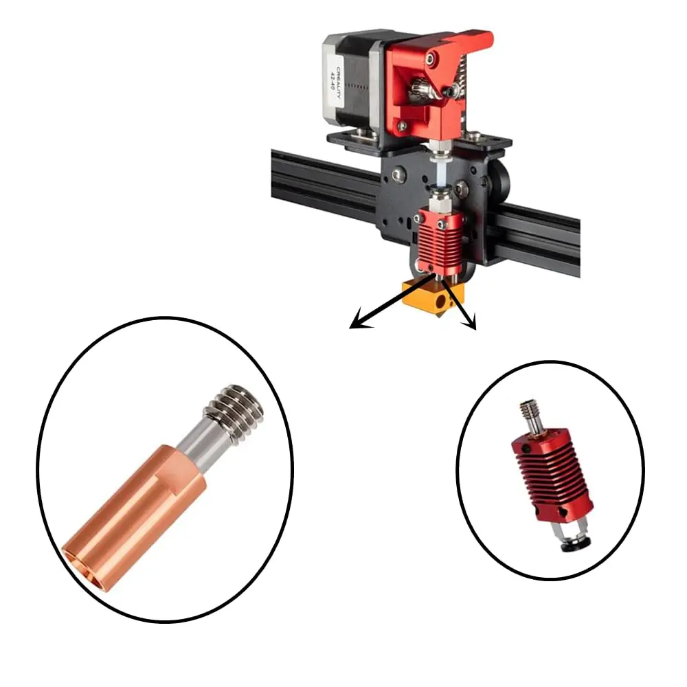 Creality Offizielles Ender3 Halsrohr aus Titanlegierung, Bimetall-Heatbreak, für Ender3 S1/3 V2/3 Pro/Ender 5/CR-6 SE/CR-5 PRO/CR10 – Detail 13