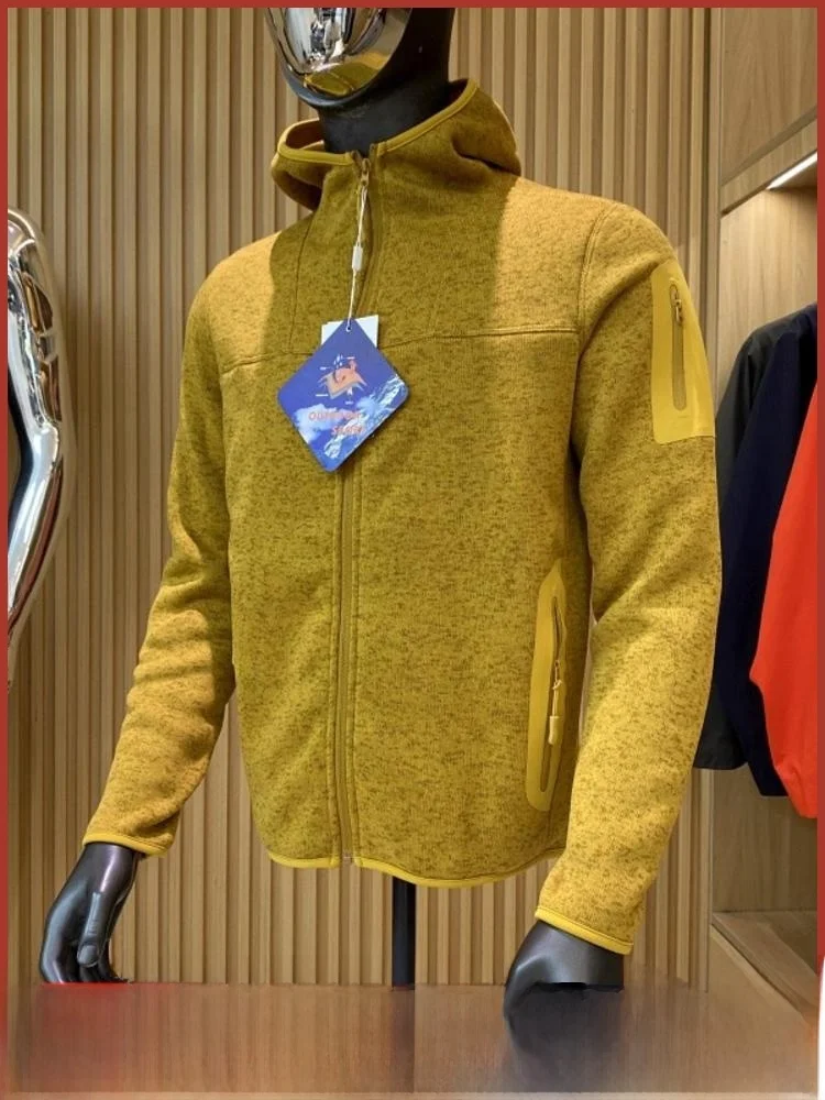 

Наружная шляпа Nz Jaet, вязаная Fce, повседневное спортивное мужское пальто из полиэфирного волокна с длинной застежкой-молнией