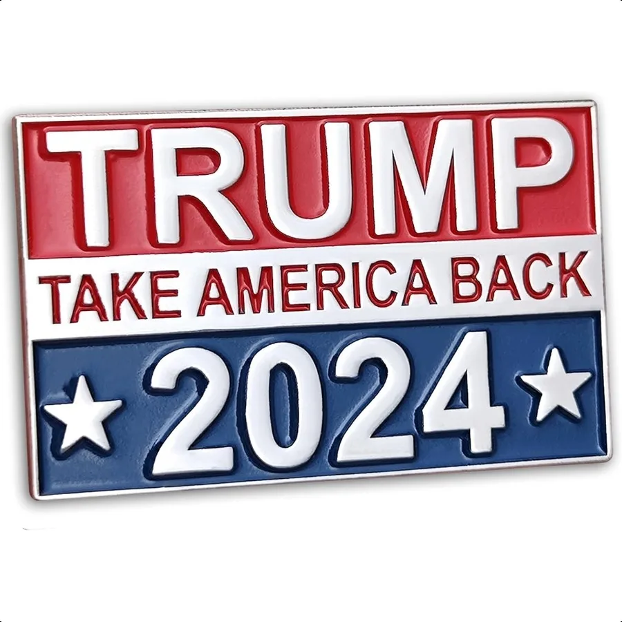 

1 2 4 шт., эмалированная булавка с лацканами Дональда Трампа, сувенирные значки с флагом США