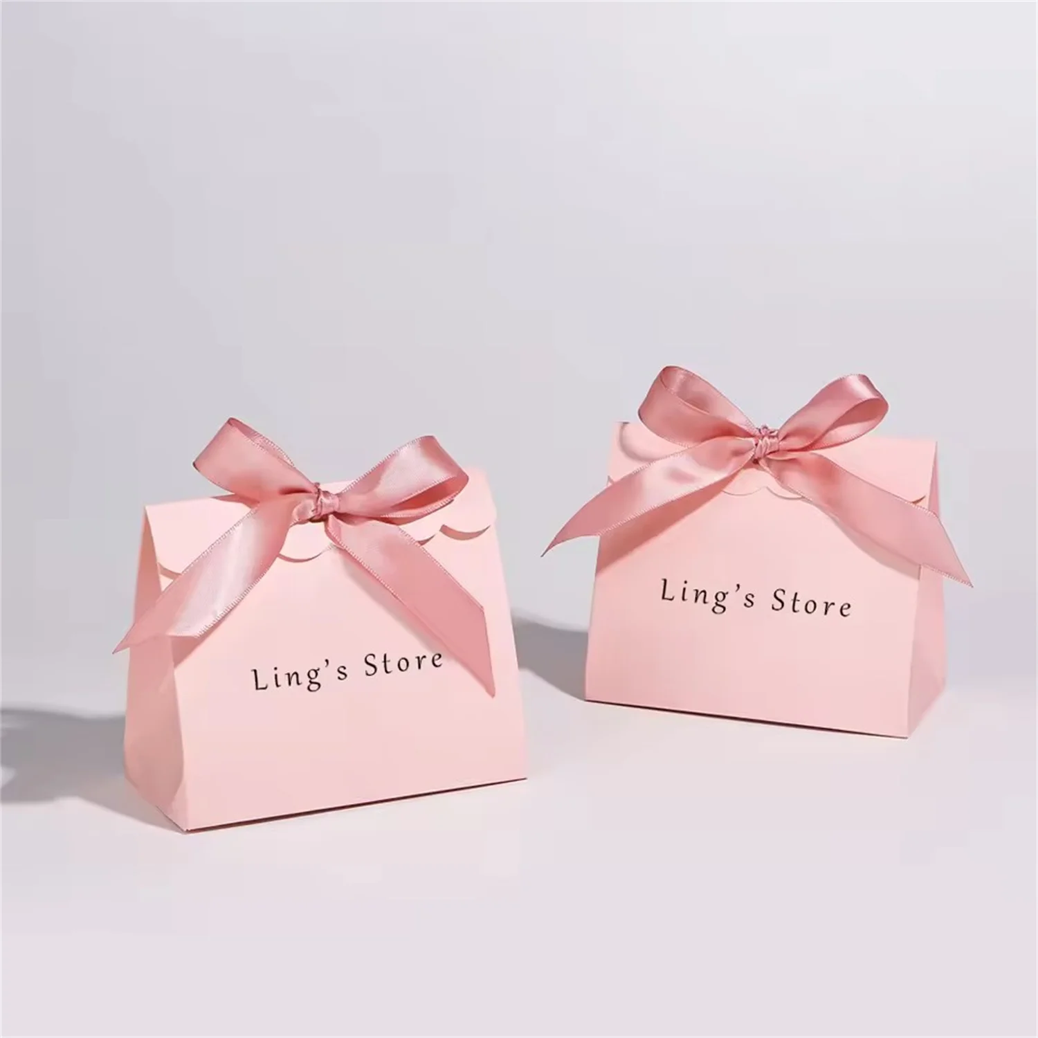 

50Pcs Custom Logo 12x6.5x10.5cm Jewelry Gift Folded Bag Cosmetic Lipstick Eyelash Dessert Earrings Packaging Lemon Fruit DIY Box