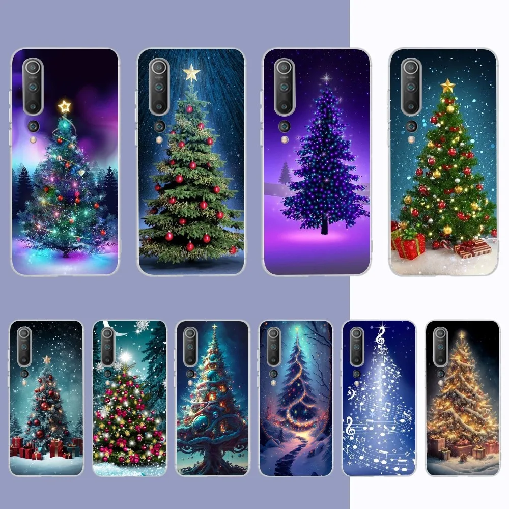 

Merry Christmas Tree Phone Case For Samsung S21 A10 For Redmi Note 7 9 For Huawei P30Pro Honor 8X 10i Cover