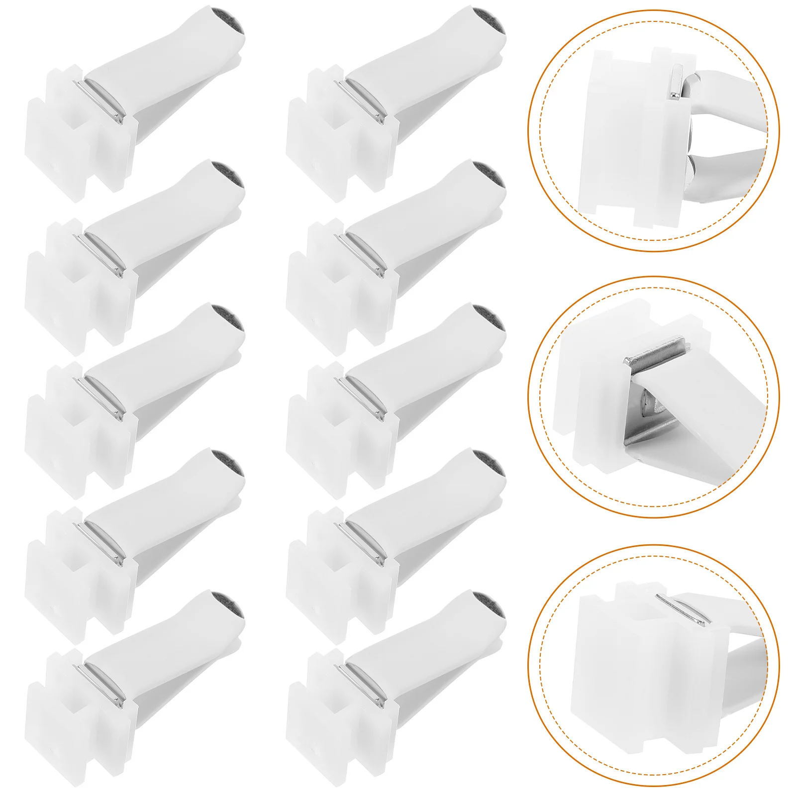 

20pcs Car Perfume Clip Square Head Vent Air Freshener Clips for Home Office Car Aromatherapy Accessories Plastic White Holder