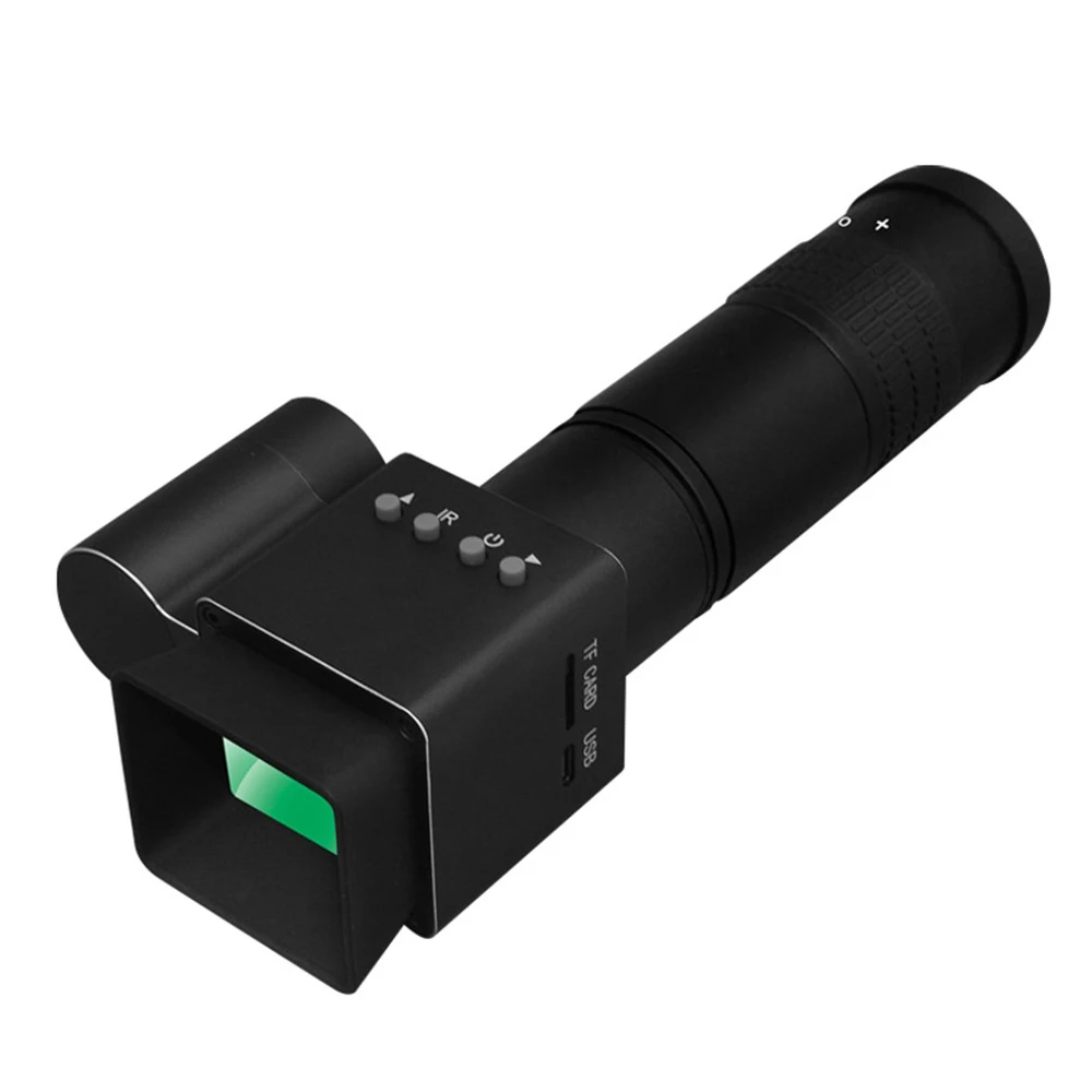 Ponbos NVP100C metales visión nocturna alcance 1080P HD impermeable infrarrojo Monocular telescopio cámara para caza Camping