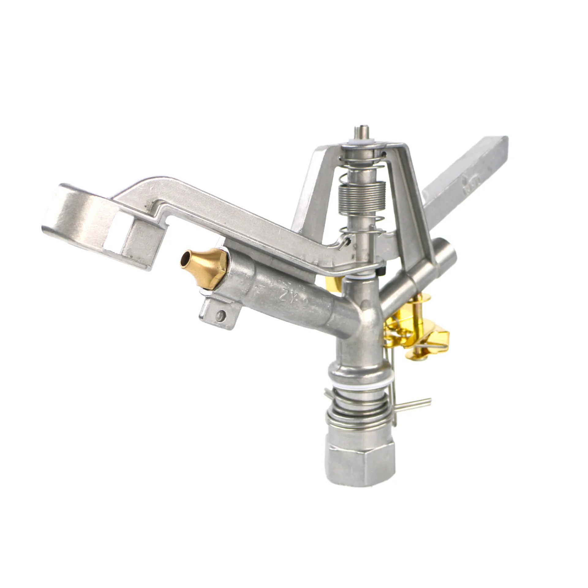 New 360-Degree Rotating Metal Rocker Nozzle Automatic Irrigation System Adjustable Agricultural Sprinkler Farmland Lawn