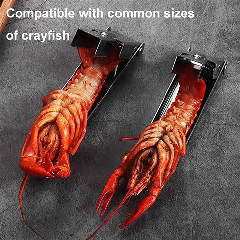 ABUN Stainless Steel Crawfish Tail Remover and Shelling Tool Set 10 Pieces Effortless Peeler for Shrimp Seafood Kitchen