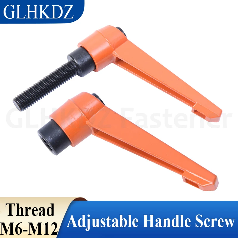 

M6-M12 Handle Screws Bolt Clamping Lever Machinery Adjustable Handle Locking External Male Thread Knob Strengthen Locking