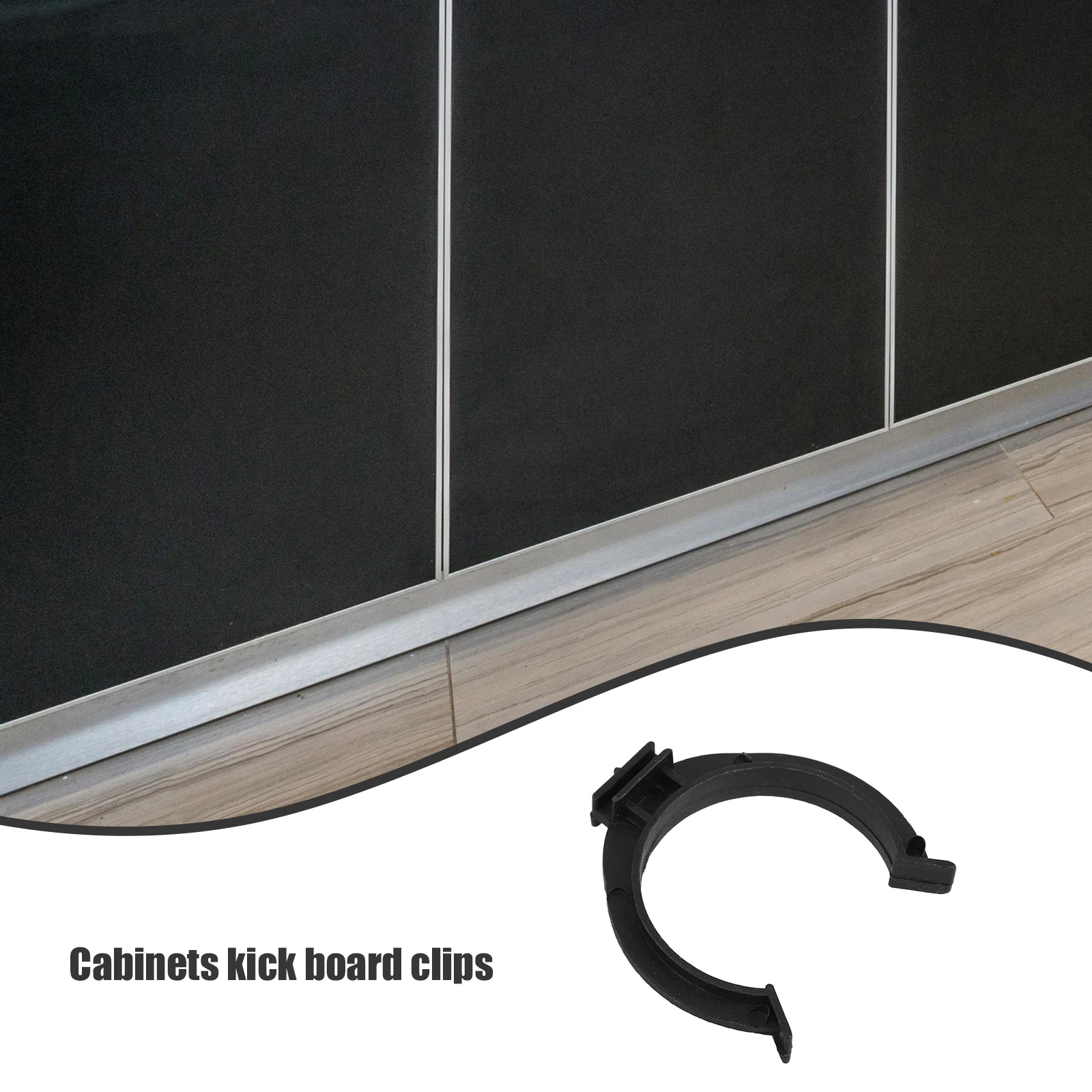 

10pcs Cabinet Toe Kick Clips Levelers Leg Foot Buckle Durable Plastic Kickboard Floor Protection Easy Install Kitchen Cabinet