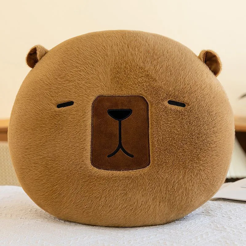 

Kawaii Round Capybara Plush Soft Stuffed Animal Lazy Sofa Bed Decor Cute Cartoon Plushie Cozy Home Relaxation Accessory Gift