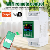 DEWIN Electricity Meter Tuya WiFi Circuit Breaker Smart Energy Power kWh Meter 63A 230VAC Digital Energy Meter contactores 230V