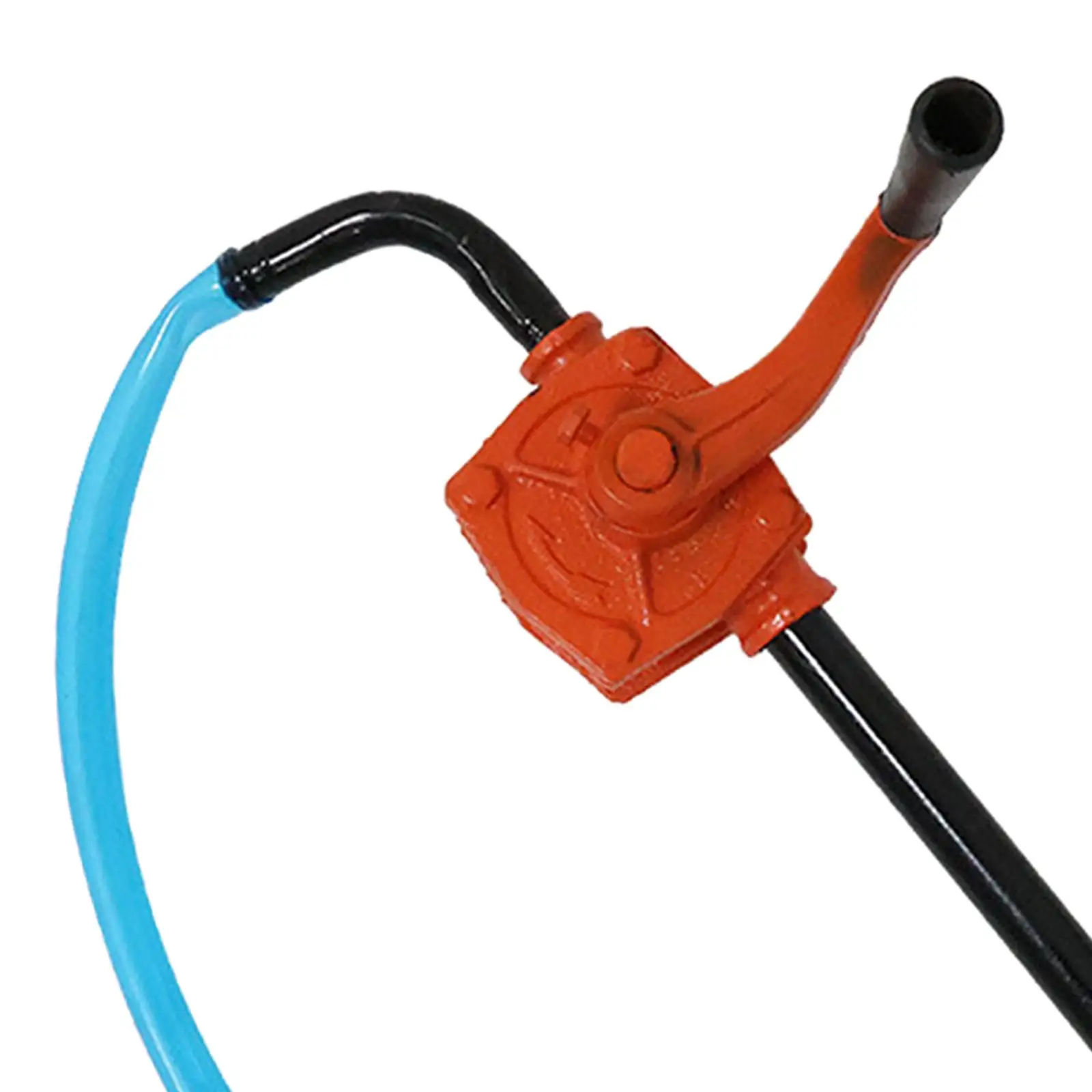 Automotive Hand Crank Oil Transfer Pump Iron Fluid Extractor Manual Barrel Pump for Car Truck Garden Workshop