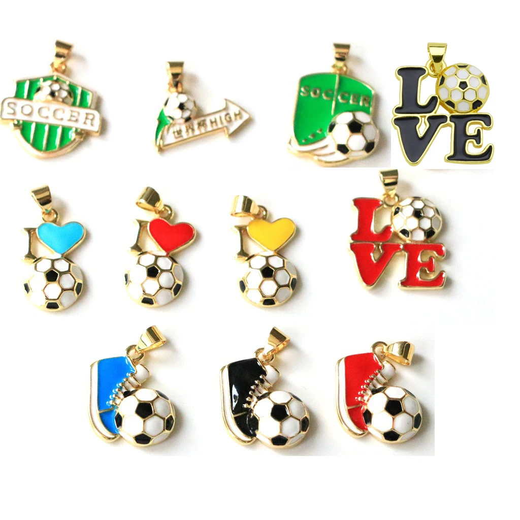 

2026 New Fashion Necklace Accessories Multi Style Sports Series Football Pendant Jewelry Souvenir Gift For Competition