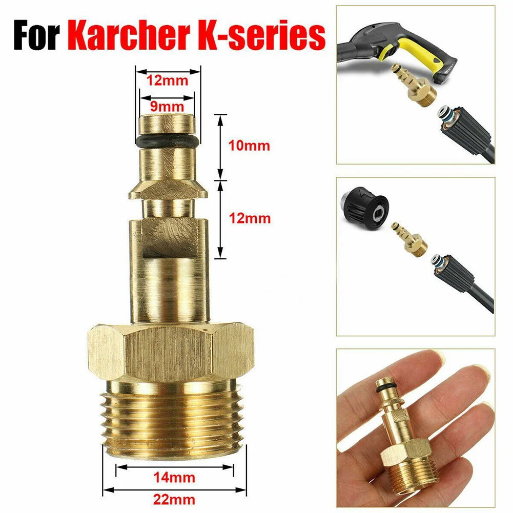 High Pressure Washer Hose Adapter M22 Converter Fitting For Karcher K-series Washer Solid Brass Garden Power Tool In Stock