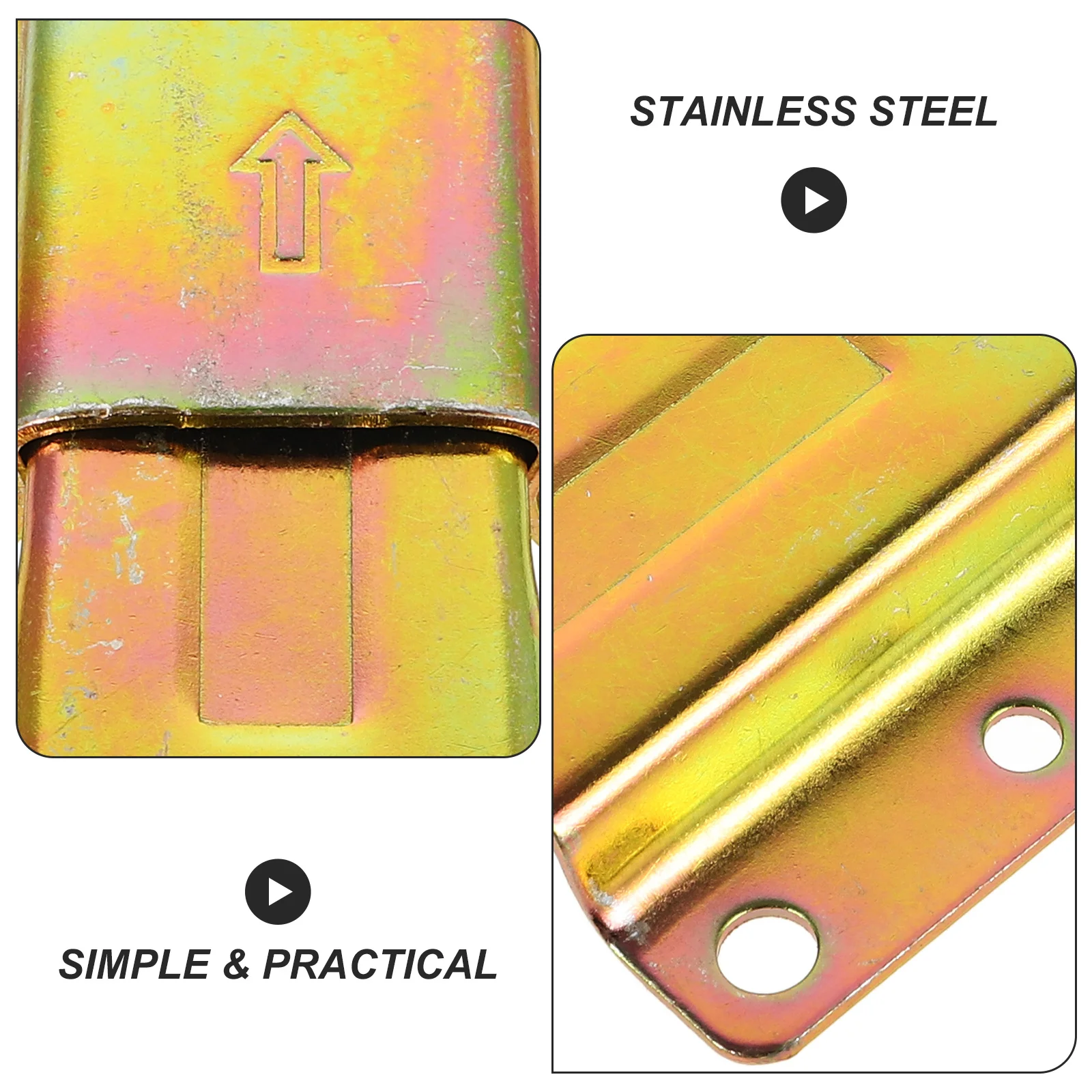 

4Pcs Sofa Latch Metal Connectors Furniture Locking Fasteners Sofa Sliding Hardware for Stable Furniture