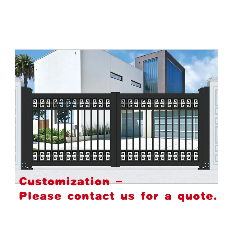 custom.Sliding Gate Motor Private Fence Aluminum Security Gate Design Villas Garage