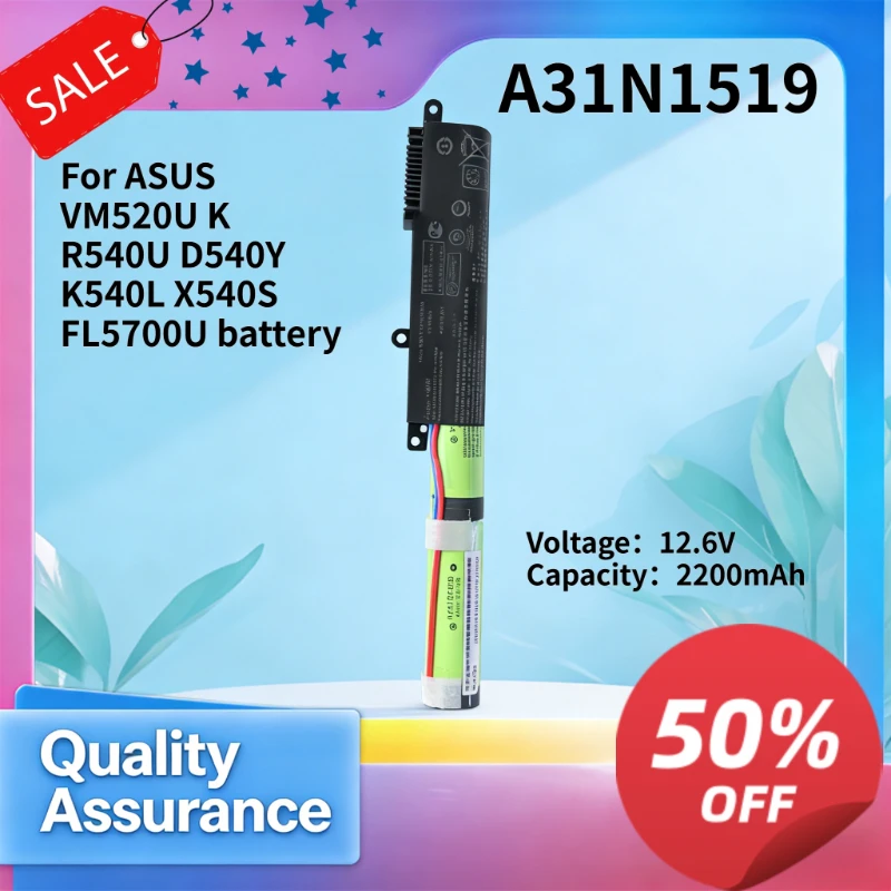 2200mAh 12.6V For ASUS VM520U K R540U D540Y K540L X540S FL5700U battery model A31N1519