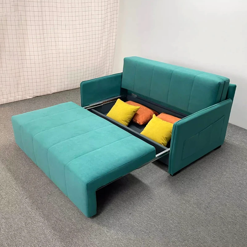 Modernes Wohnzimmer Wohnzimmer Möbel Stoff Einfaches Klapp sofa mit Lagerung