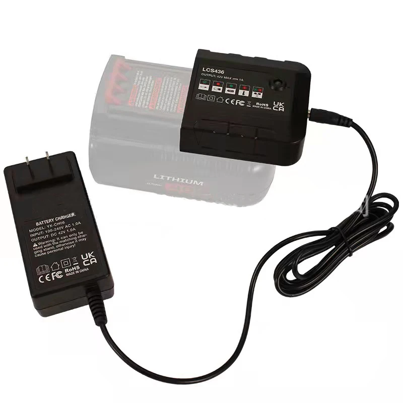 DYCAFYY 40V/36V Replacement Charger For Black+Decker LBX Series Batteries - LCS40/LCS36 Model