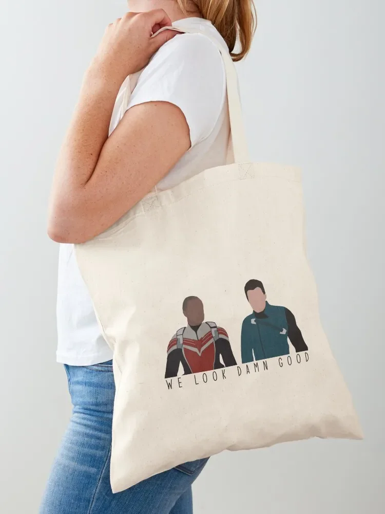 

tfatws bucky and sam Tote Bag Big bag Big bag women tote bags cloth bags canvas tote bags