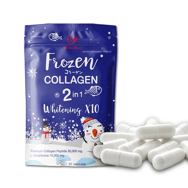 1 pack of frozen collagen 2-in-1 peptide capsules to enhance resistance balance nutrition and promote metabolism