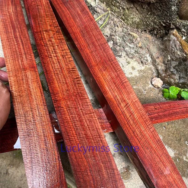 Small Leaf Natural Bubinga Hardwood Scraps Full Water Wave Grain Sinkable Lumber for Beads Making Hand‑Turning DIY Woodworking