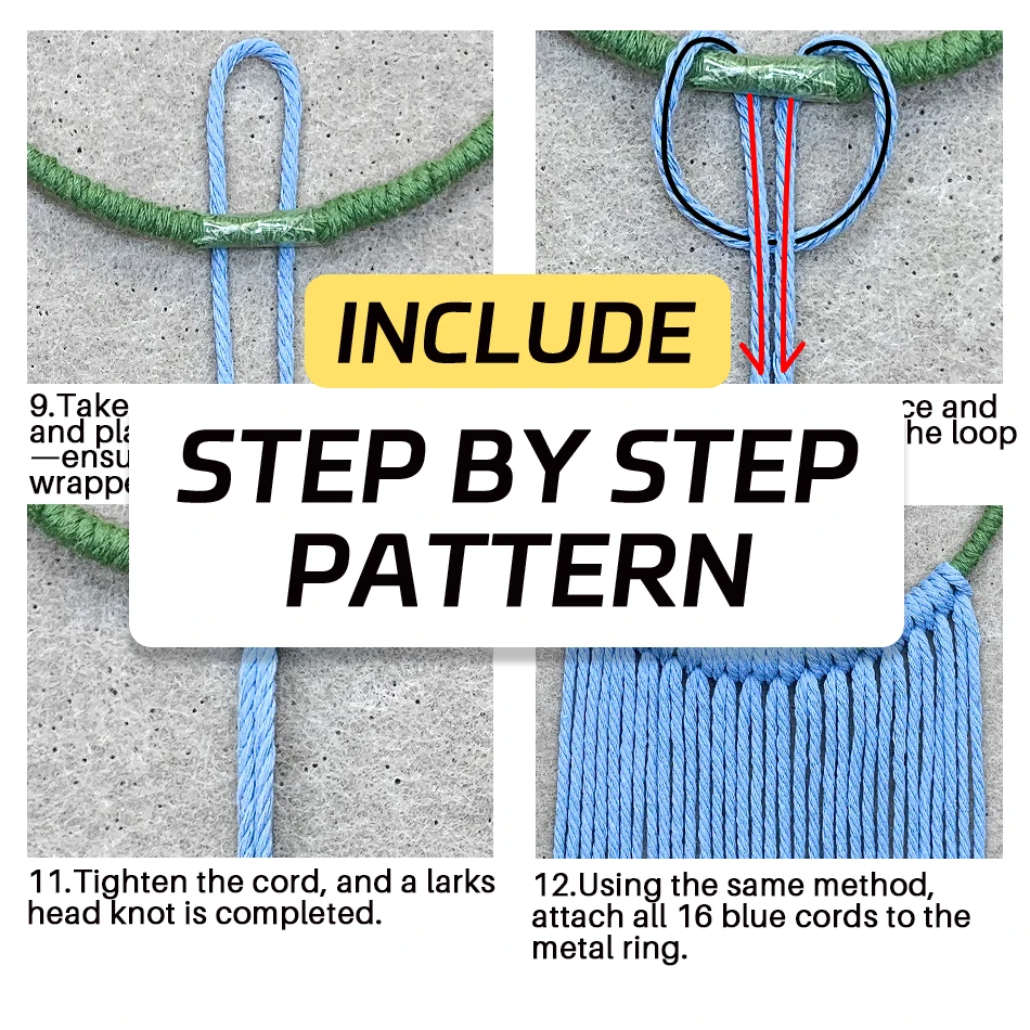 Bohemian Round Basket Weaving Kit 3