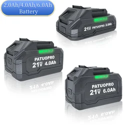 PATUOPRO 2.0-6.0Ah Rechargeable Lithium-ion Battery Pack For Makita 18V Battery Cordless Power Tools Electric Drill Screwdriver