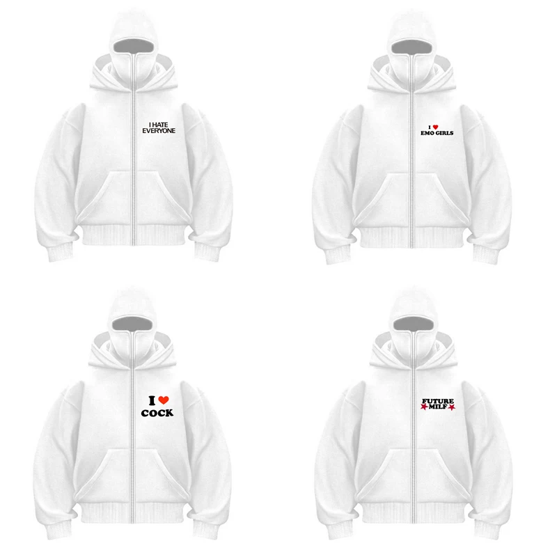 

Men's and women's hoodie sports hip-hop ladies pure white fashion printing fitness sweatshirt fashion new leisure pullover