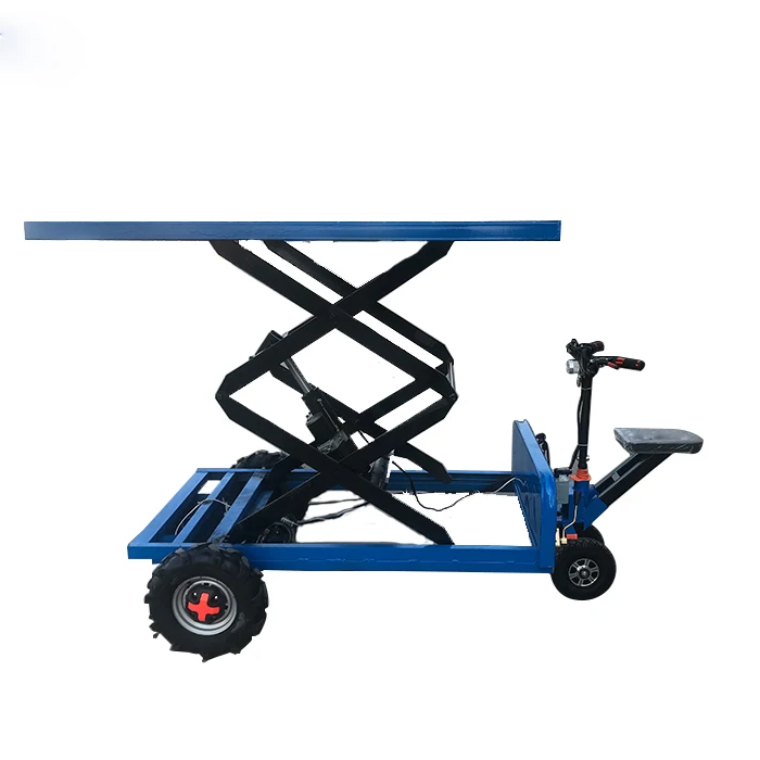 Customized Three Four  wheels Industrial Battery Electric Heavy Load Transport Lifting trolley for sale